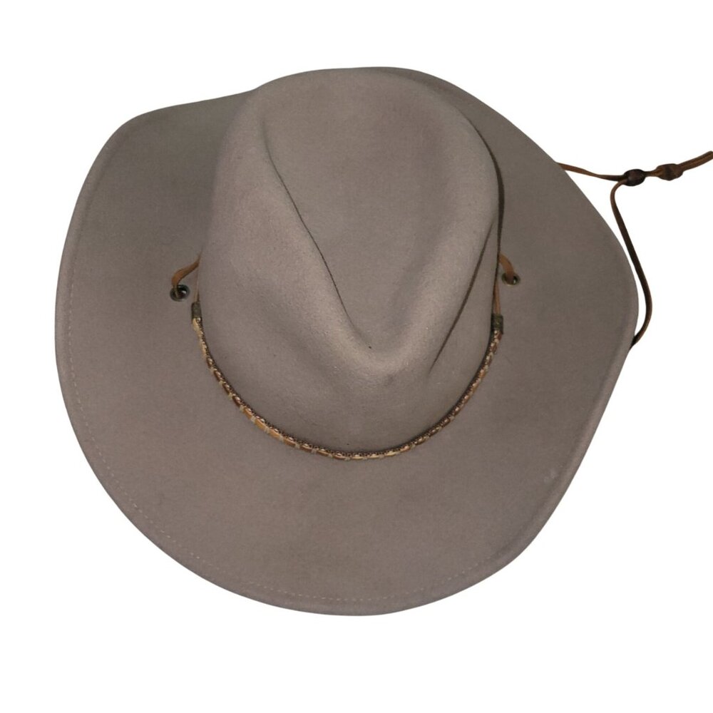 Columbia LiteFelt Wool Western Hat  Adjustable Strap  Water-Repellent & Packable